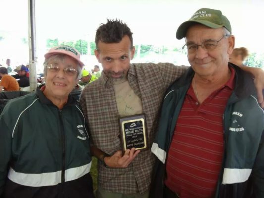 Dave with his parents after his induction into the Mt Washington Hall of Fame.