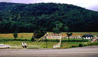 100th Anniversary sign at the entrance to the Auto Road